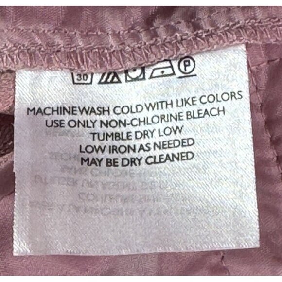 Anthropologie The Essential Pull On Trouser Pants Tapered Womens XS Mauve - Picture 9 of 10